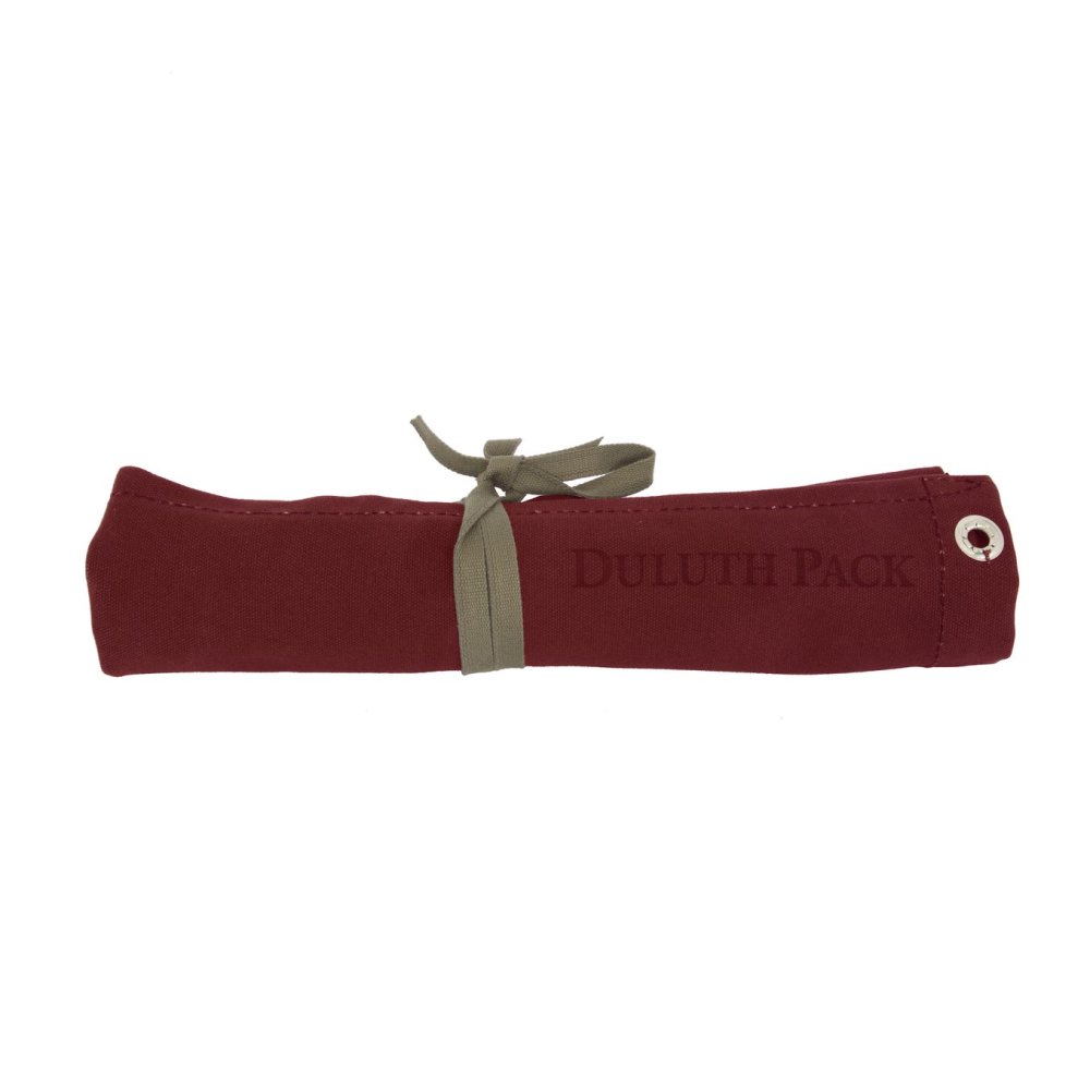 

Duluth Pack Burgundy Canvas Utensil Roll