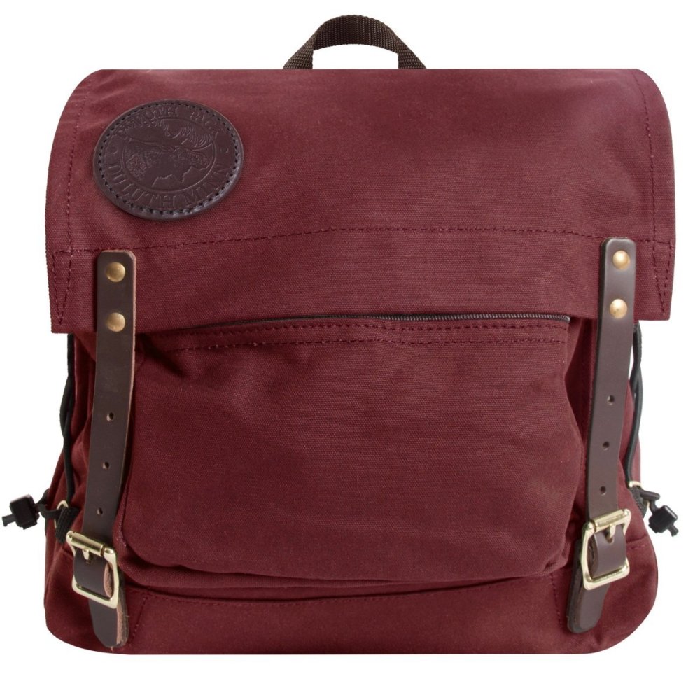 

Duluth Pack 17 Liter Capacity Burgundy Canvas Front Portage Pack