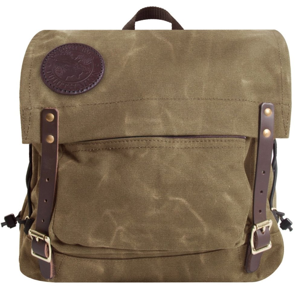 

Duluth Pack 17 Liter Capacity Wax Khaki Canvas Front Portage Pack