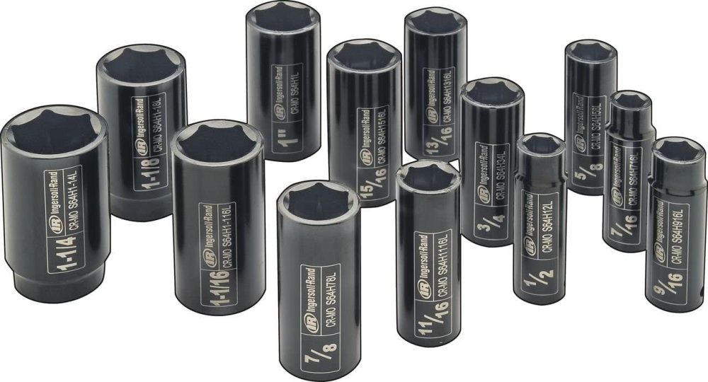 

Ingersoll Rand 1/2" Drive Deep SAE Impact Socket Set 13pc