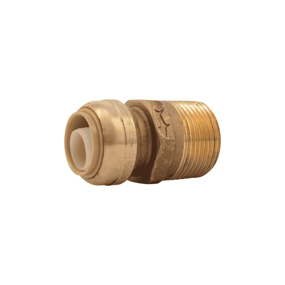 

Sharkbite Push to Connect 3/4" Push T x 1" D MNPT Adapter