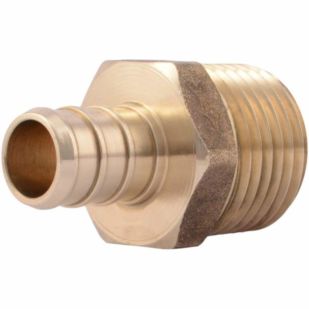 Sharkbite 1/2" x 1/2" MNPT Brass Crimp Male Connector