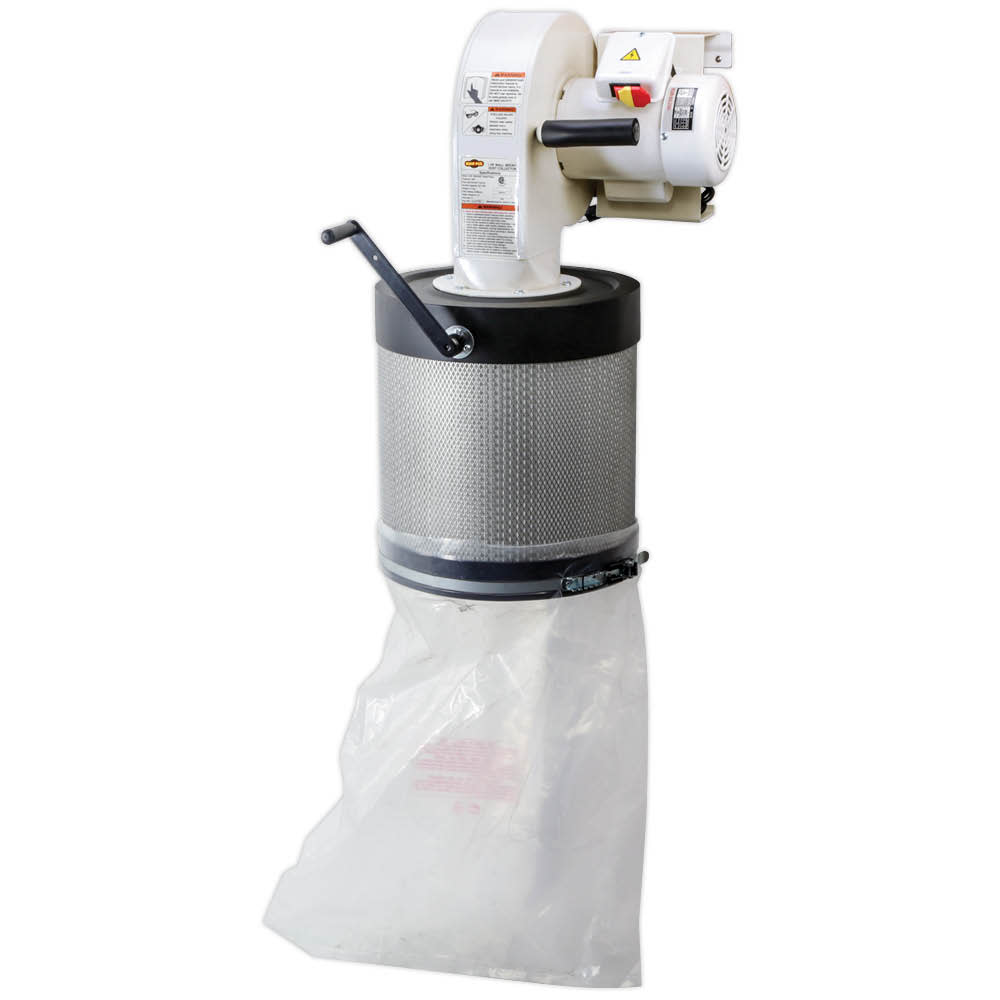 

Shop Fox Wall-Mount Dust Collector with Canister Filter