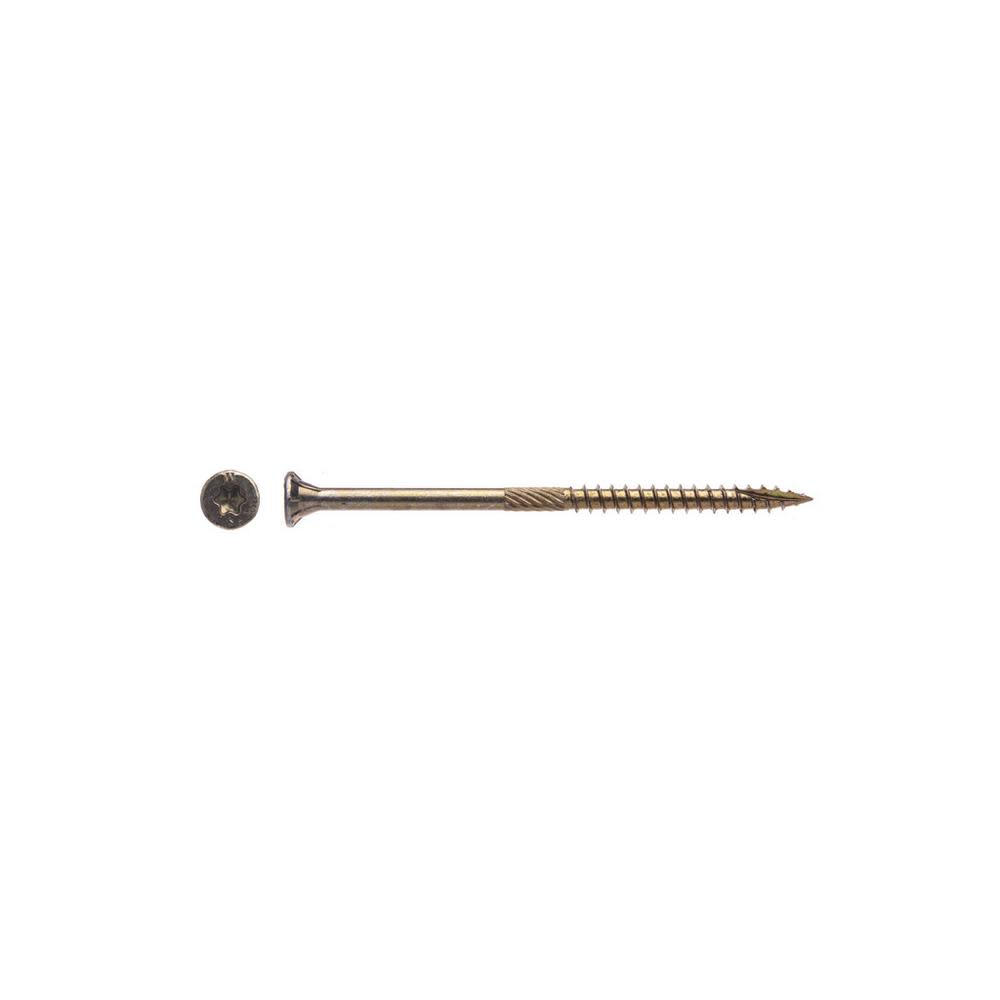 

Western Builders Supply 3-1/8 In. Flat Head Gold Interior Structural Wood Screw