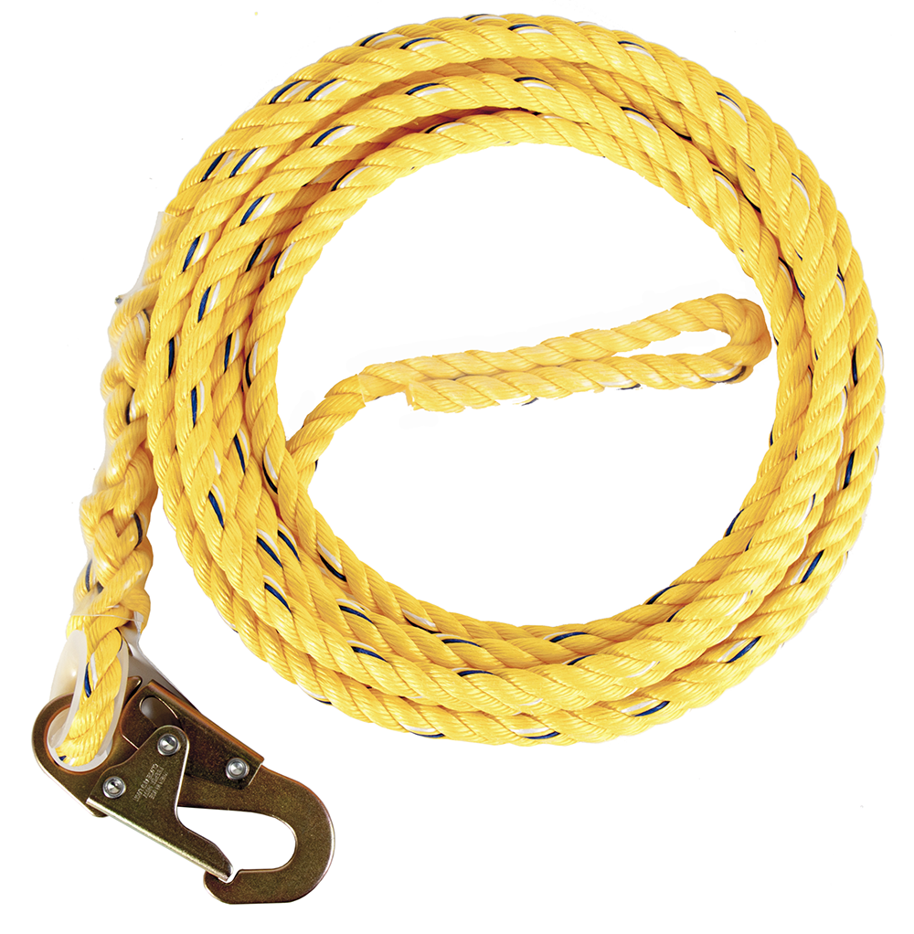 

Guardian Fall Protection 5/8 In. x 50 Ft. Standard Poly Steel Rope with Snaphook End