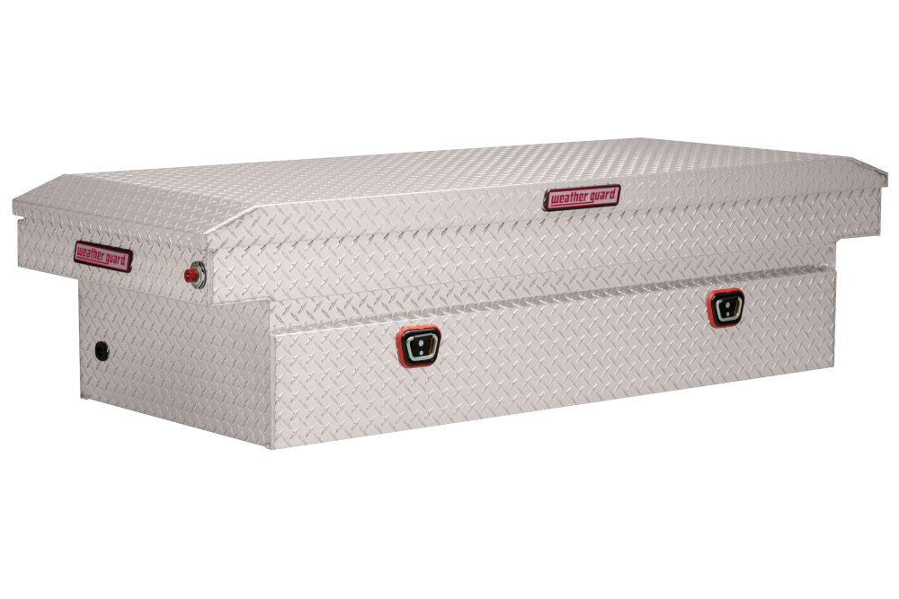 

Weather Guard Saddle Truck Tool Box Aluminum Full Extra Wide Clear