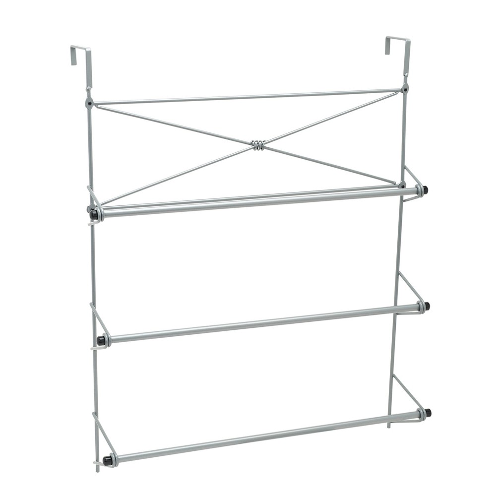

Zenith Towel Rack Over The Door Cross Style Satin Nickel Steel