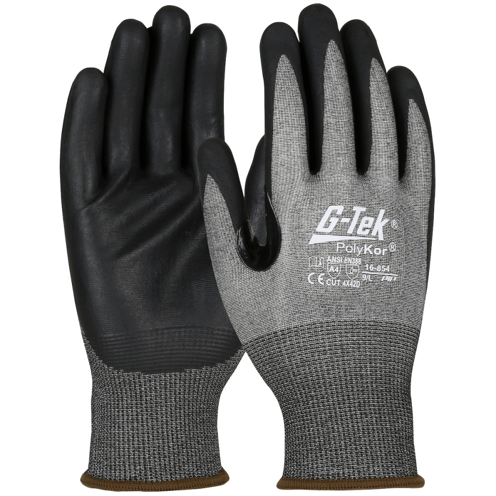 

Protective Industrial Products Gloves Salt & Pepper G-Tek PolyKor Seamless Knit Blended Large