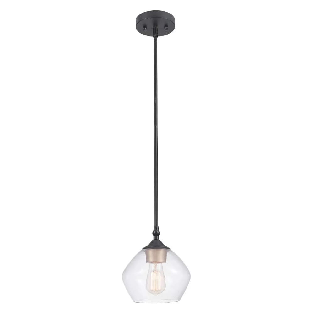 

Globe Electric Harrow Pendant Light Matte Black 60W E26 1 Light