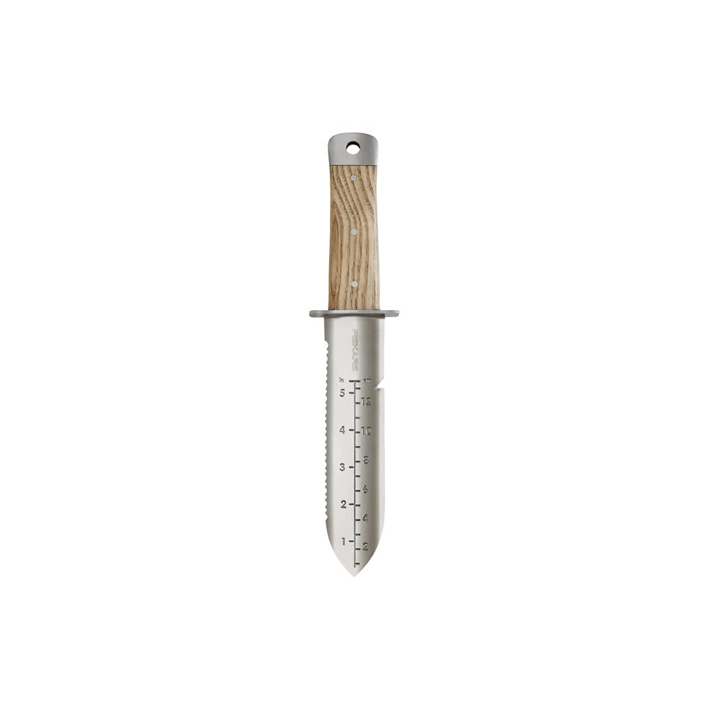 

Fiskars Wooden Handle Multi Purpose Hori Hori Planting Tool