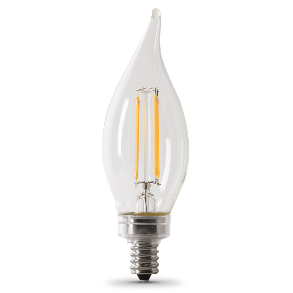 

Feit Electric 60W CA10 5000K Dimmable Flame Tip LED Bulb 6pk