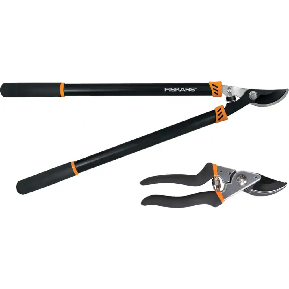 

Fiskars Lopper Steel Blade & Pruner Set 2pc with Steel Handle
