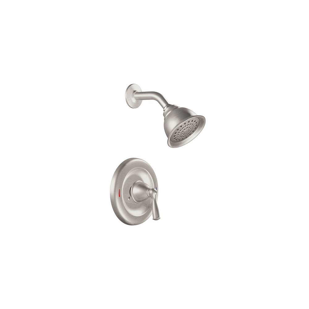 

Moen Banbury Shower Head Spot Resist Brushed Nickel 4" 1 Handle