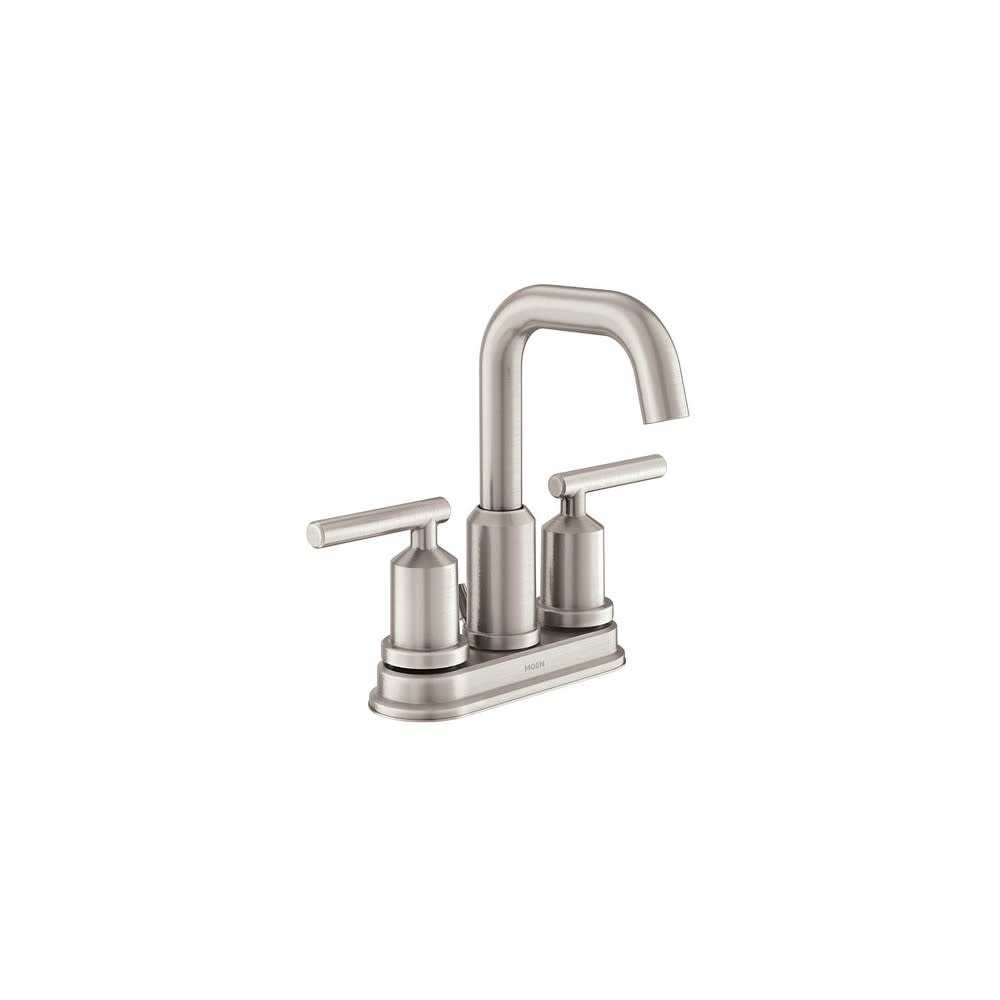 

Moen Gibson Bathroom Faucet Spot Resist Nickel 2 Handle High Arc
