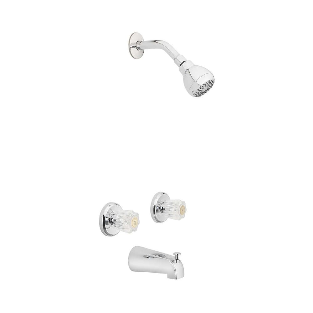 

Oakbrook Essentials Tub & Shower Faucet Two Handle Chrome
