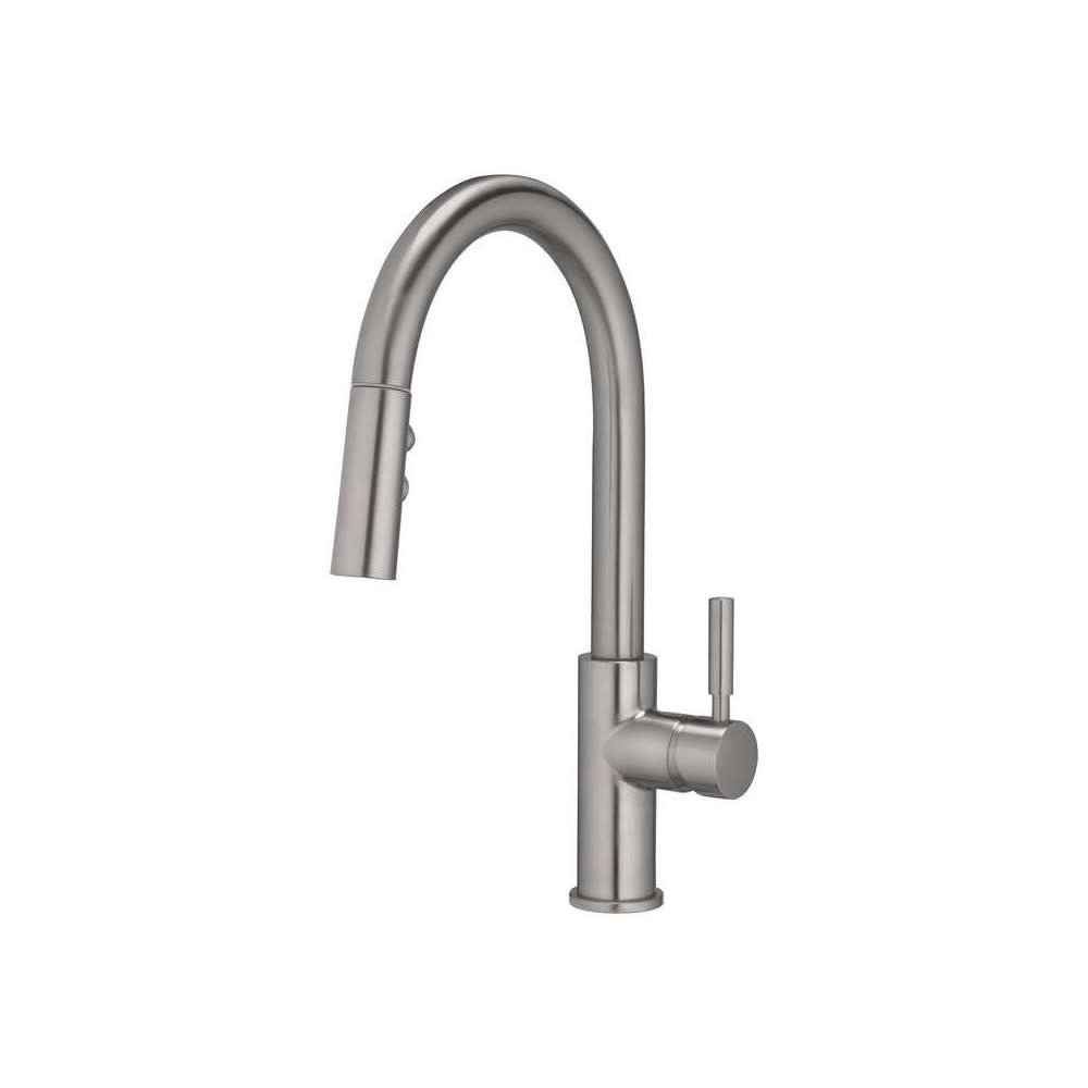 

Oakbrook Vela Pulldown Kitchen Faucet One Handle Brushed Nickel
