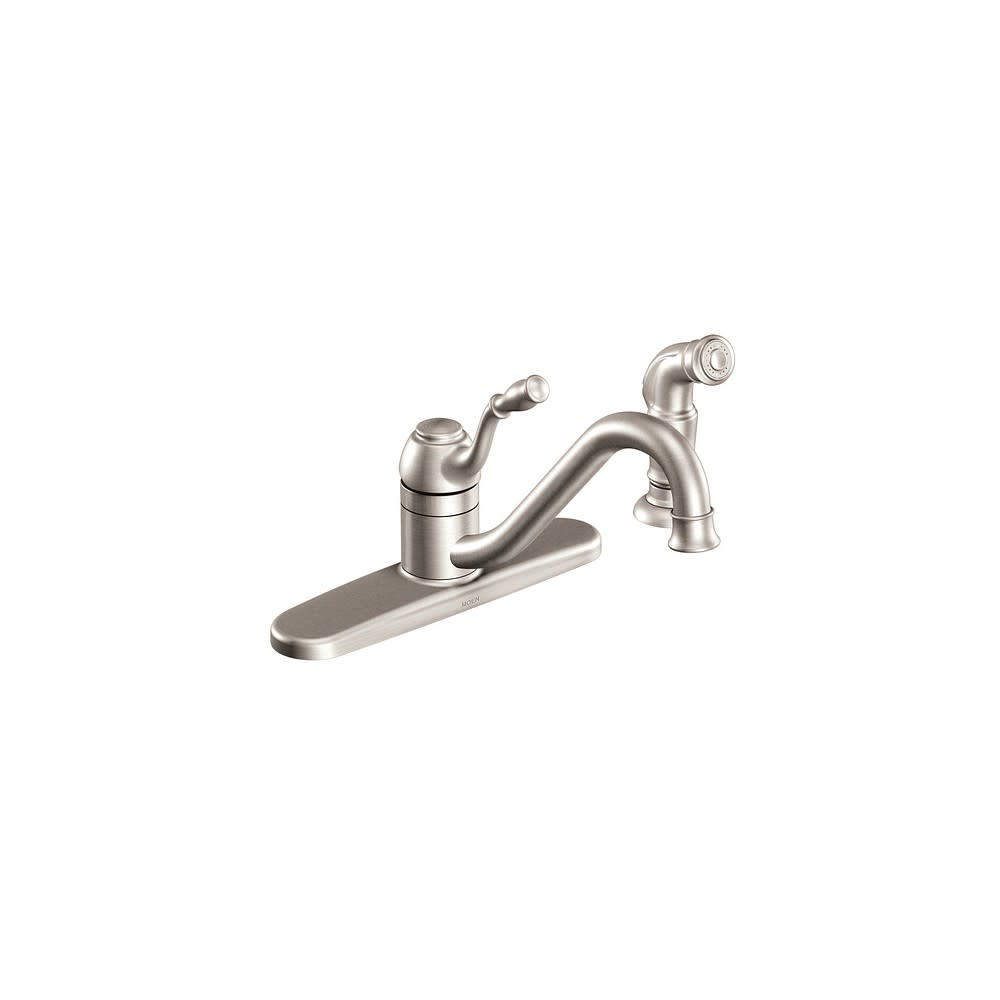 

Moen Lindley Spot Resist Stainless HighArc Kitchen Faucet with Spray