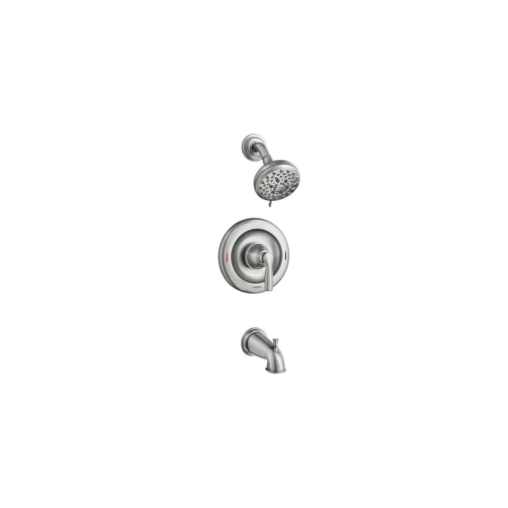 

Moen Hilliard Tub/Shower Faucet Spot Resist Brushed Nickel 4"