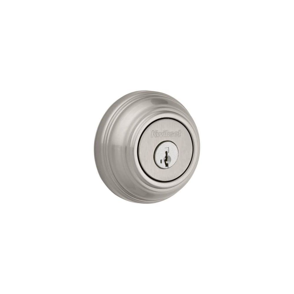 

Kwikset SmartKey Door Deadbolt Satin Nickel Double Cylinder Round