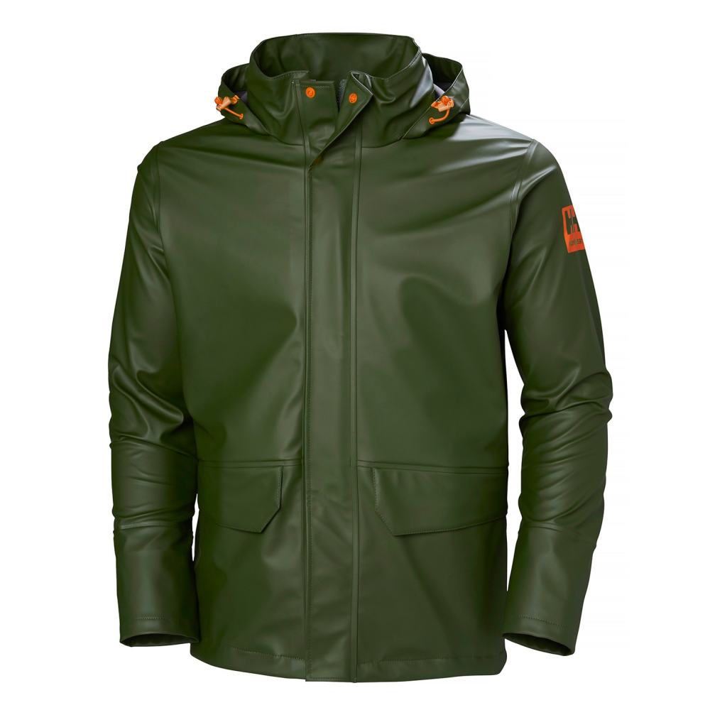

Helly Hansen PU Gale Waterproof Rain Jacket Army Green 4X