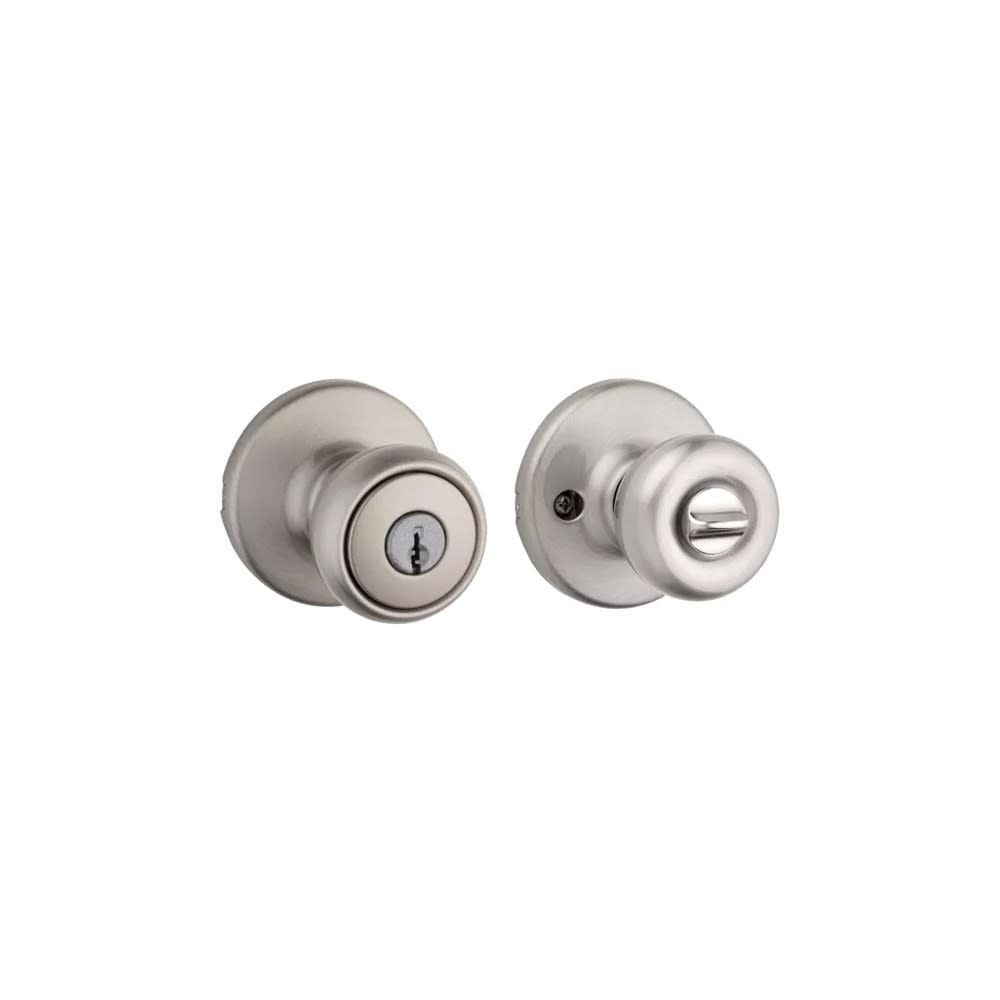 

Kwikset Satin Nickel Security Keyed Entry Exterior Tylo Lockset Knob