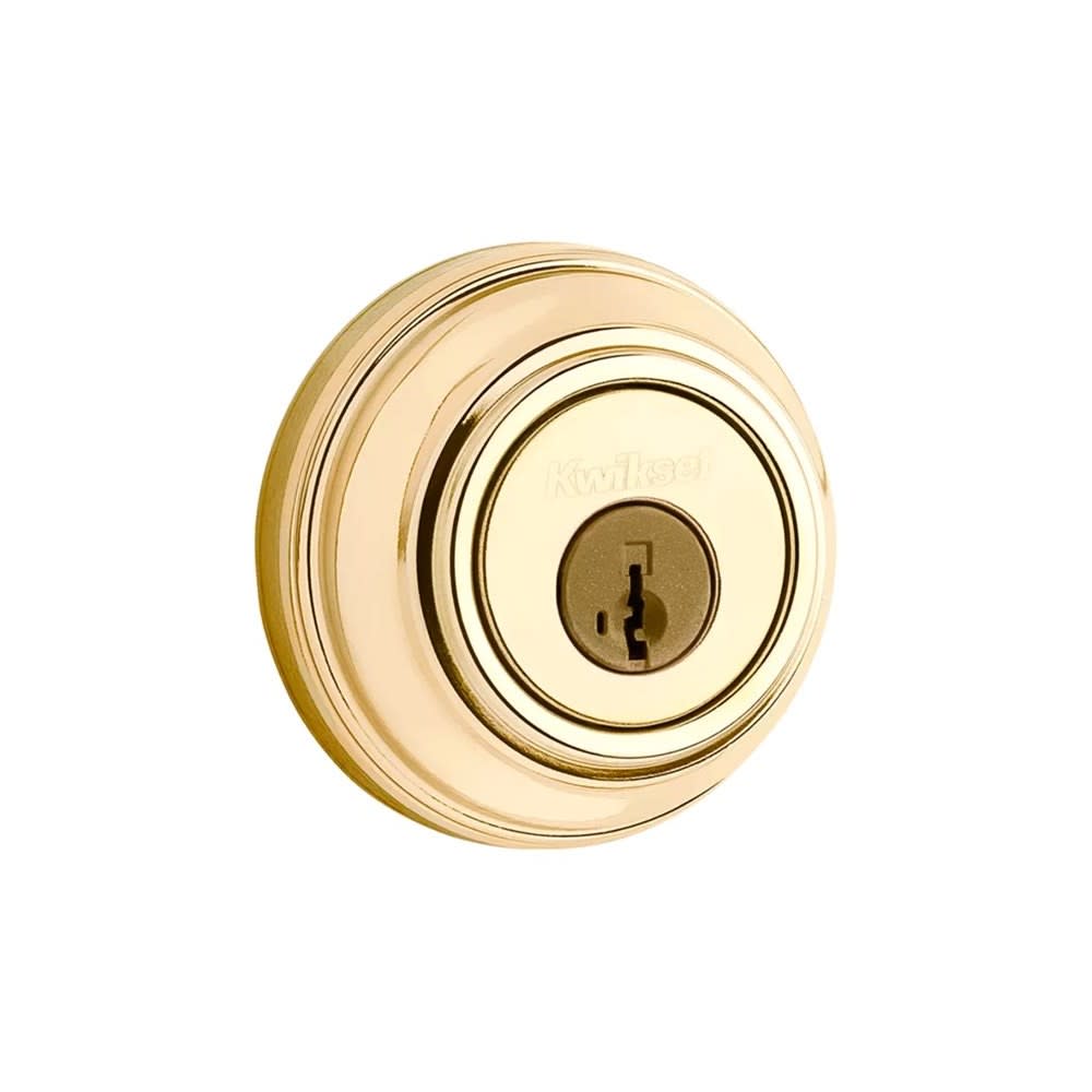 

Kwikset Polished Brass Keyed Entry Double Cylinder Door Deadbolt