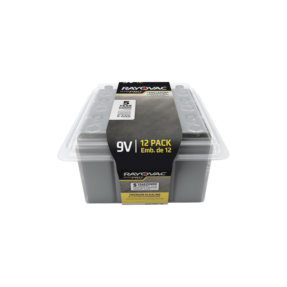 

Rayovac Industrial Grade Alkaline UltraPro 9V 500mAh Reclosable Batteries