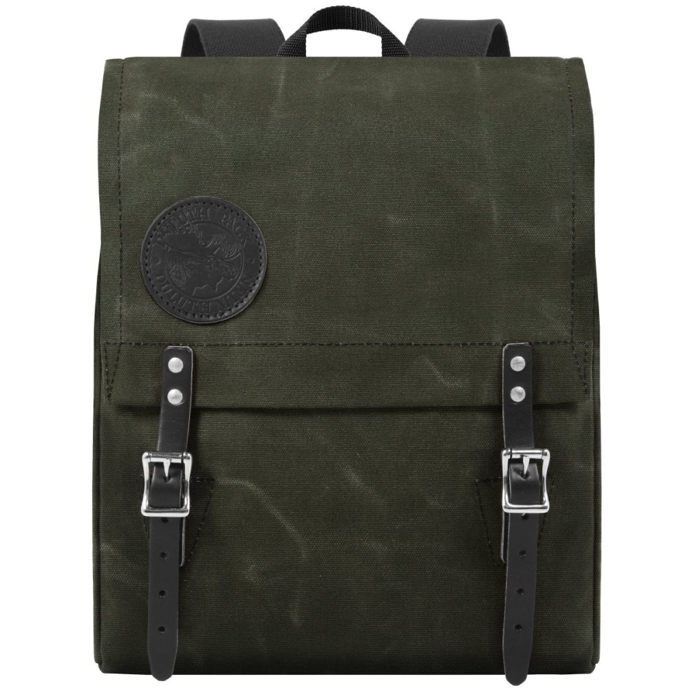 

Duluth Pack 9 Liter Capacity Wax Olive Drab Box Style Child's Backpack