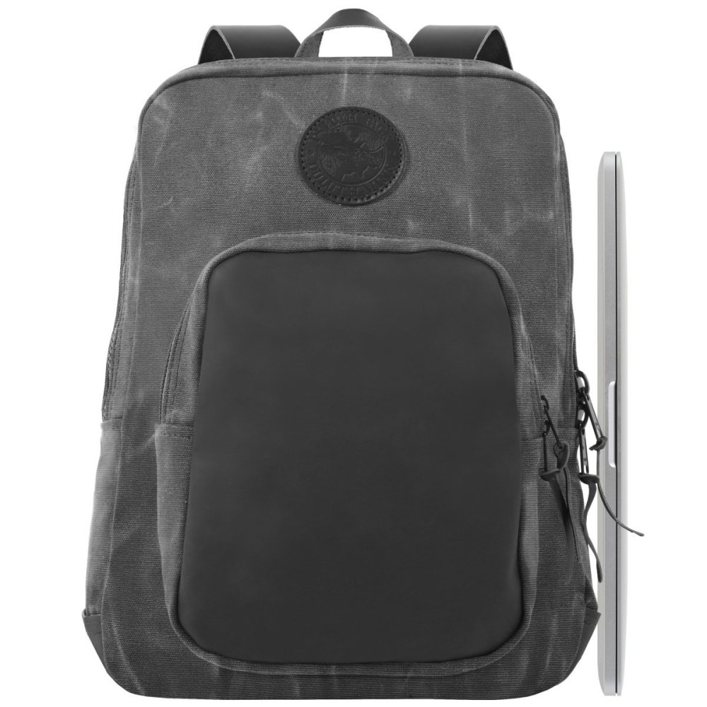 

Duluth Pack 21 Liter Capacity Wax Gray Large Deluxe Laptop Backpack