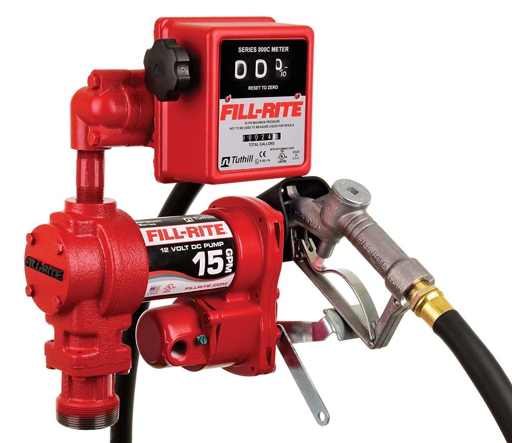 

Fill-Rite 15 GPM 12V DC Pump 3/4" x 12' Hose 3/4" Manual Nozzle