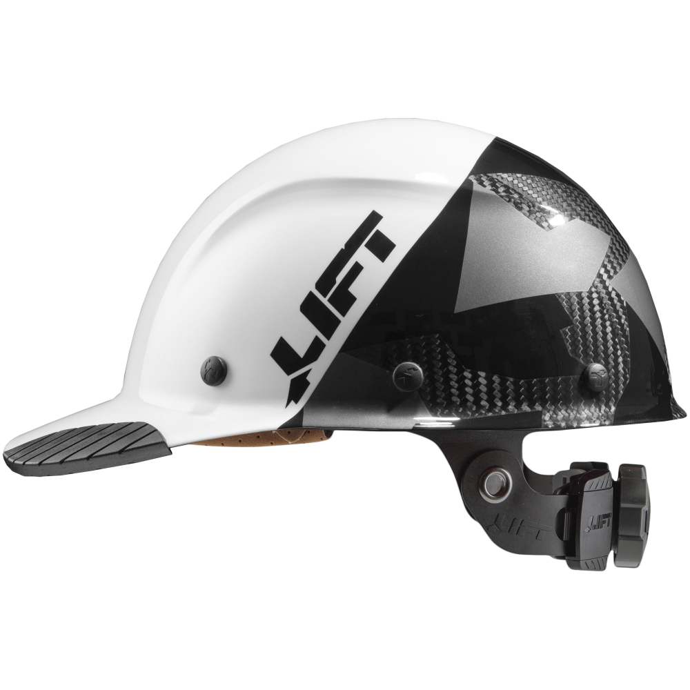

Lift Safety Hard Hat DAX FIFTY50 White/Black Camo CarbonFiber Cap
