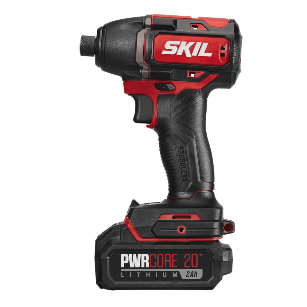 SKIL PWRCORE 20 Brushless 20V Hex Impact Driver Kit 1/4"