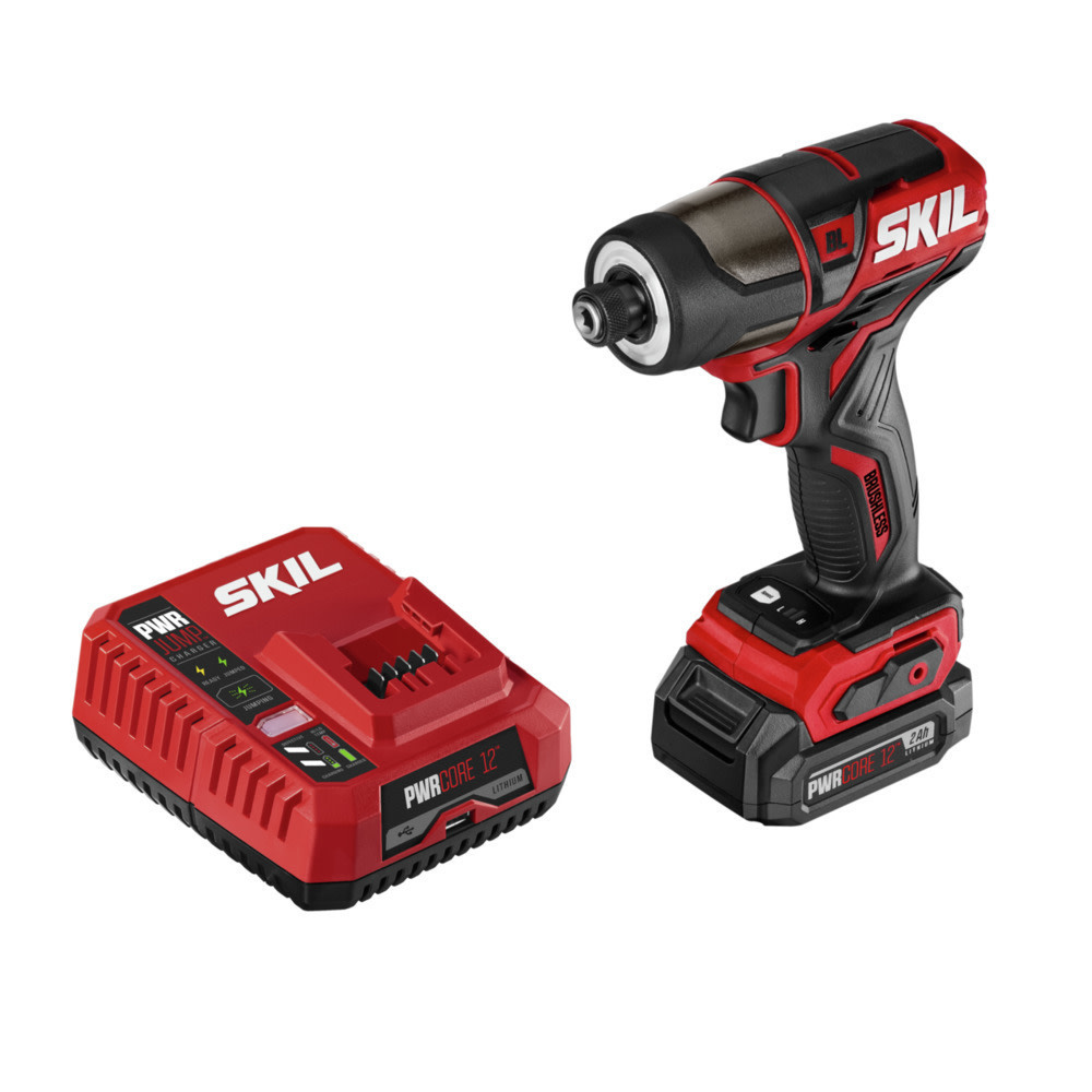 

SKIL Brushless 12V 1/4'' Hex Impact Driver with Battery and Charger