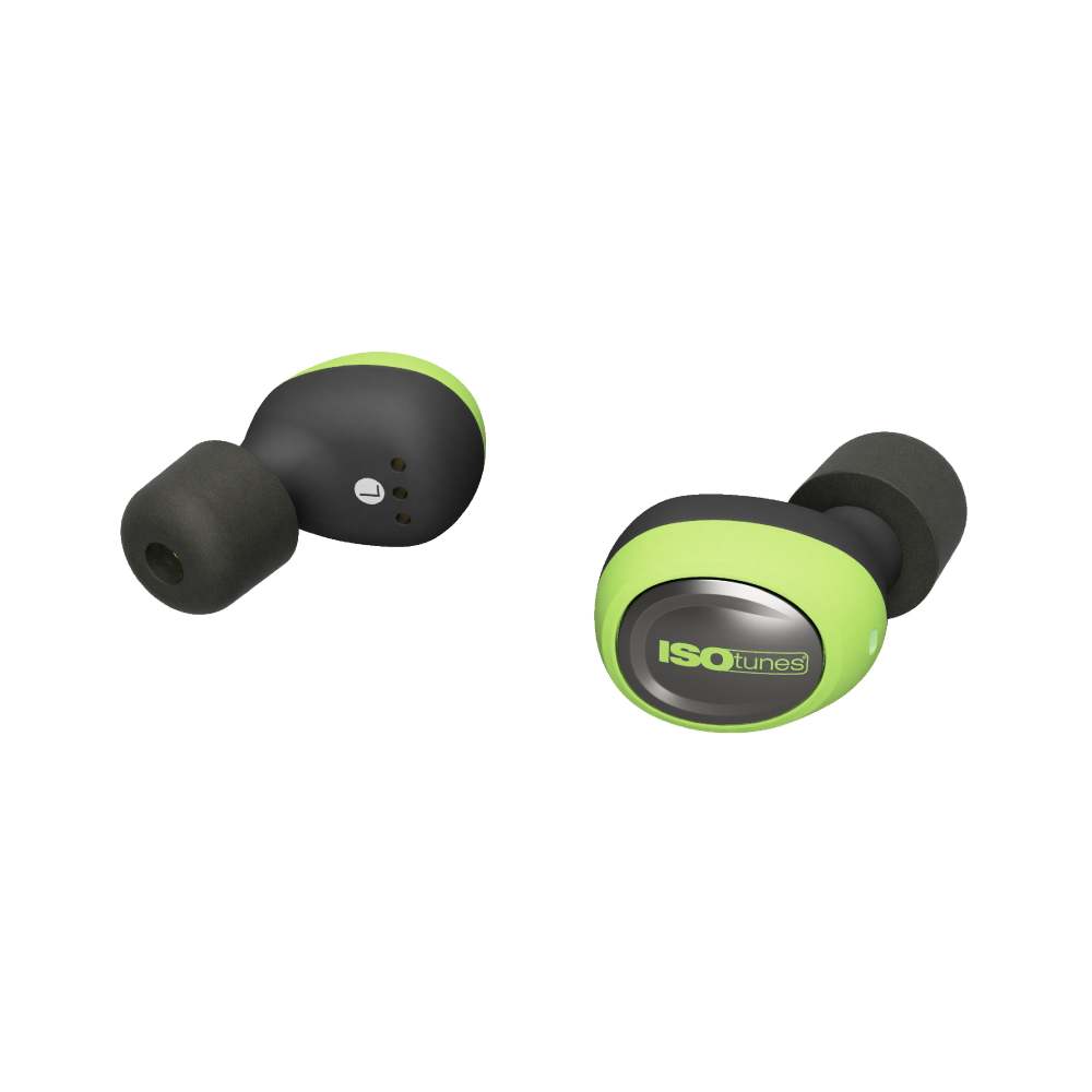 

ISOtunes 2.0 True Wireless Bluetooth Earbud Safety Green