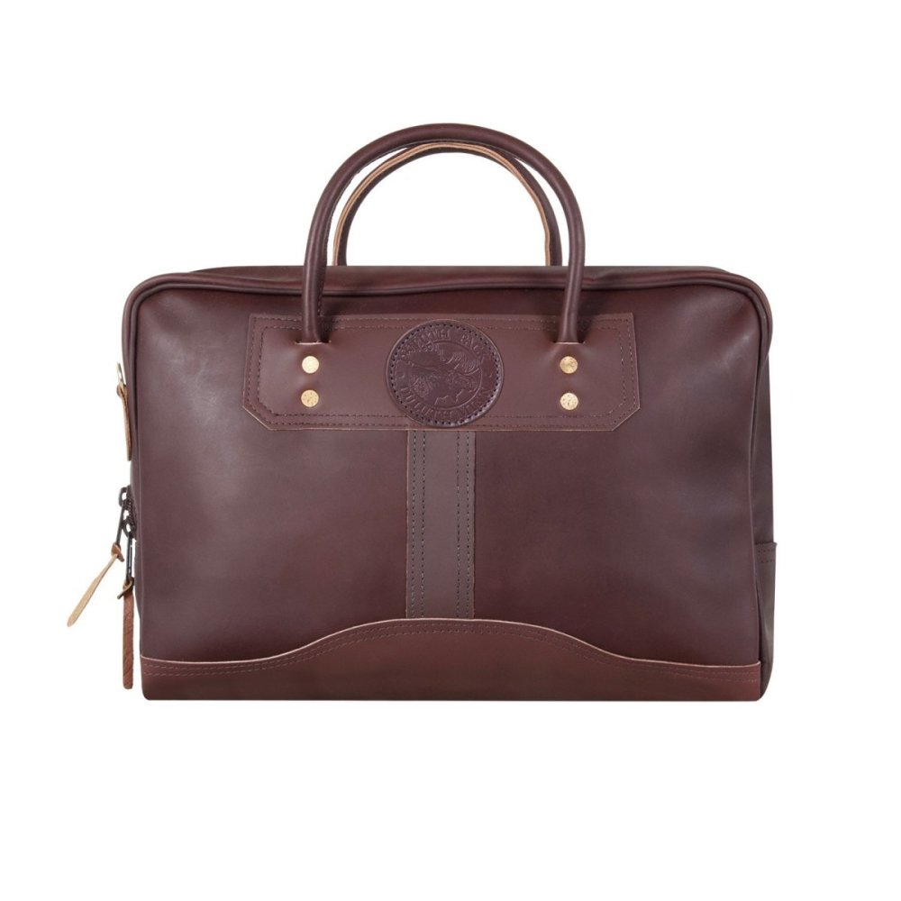 

Duluth Pack 14 Liter Capacity Brown Traveler's Medium Smooth Leather Briefcase