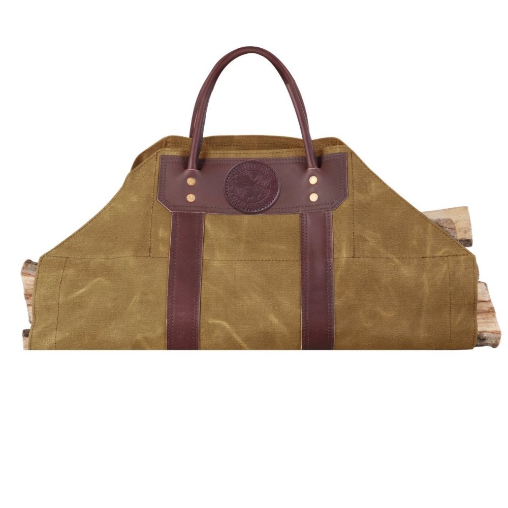 

Duluth Pack Wax Khaki Canvas Log Carrier