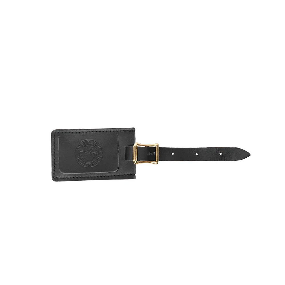 

Duluth Pack Black Smooth Leather Luggage Tag With Logo