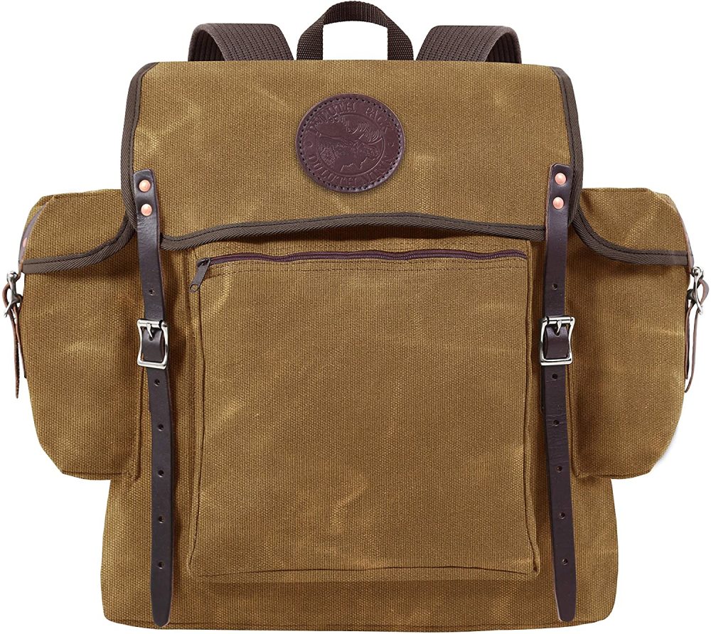 

Duluth Pack 32 Liter Capacity Wax Khaki Box Style Quiet Rambler Pack
