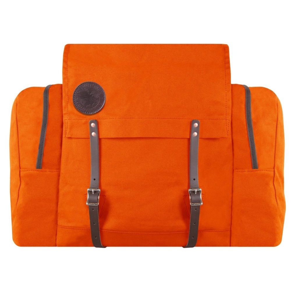 

Duluth Pack 64 Liter Capacity Orange Canvas Camp Kitchen Pack