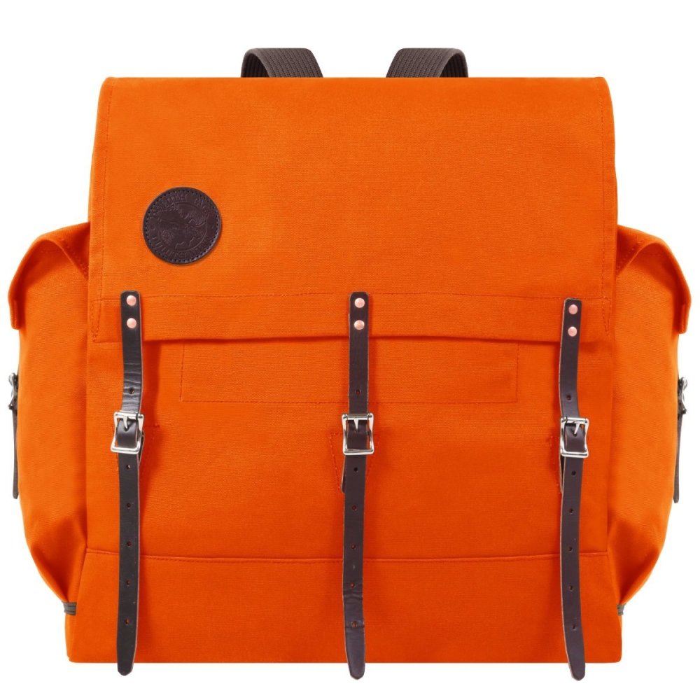 

Duluth Pack 47 Liter Capacity Orange Canvas #3 Cruiser Backpack Only