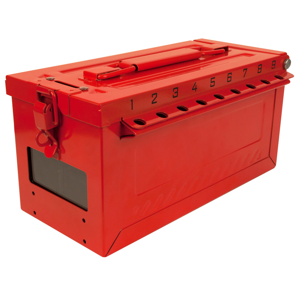 

Master Lock 430 Stainless Steel Portable Group Lock Box with Key Window
