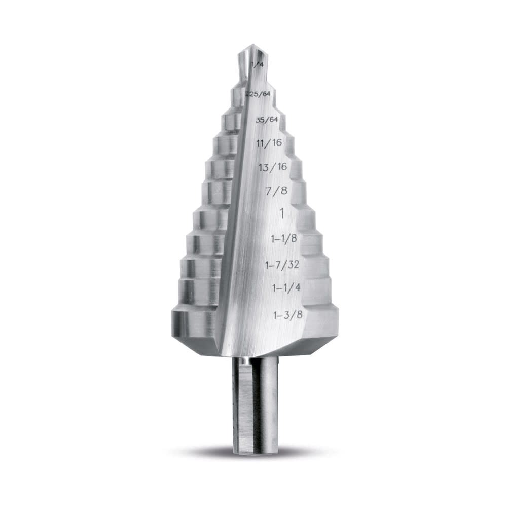 

Evolution Power Tools 1/4"-1 3/8" Straight Flute Premium Step Drill