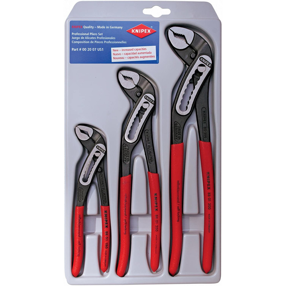 

Knipex Alligator Water Pump Pliers Set 3pc