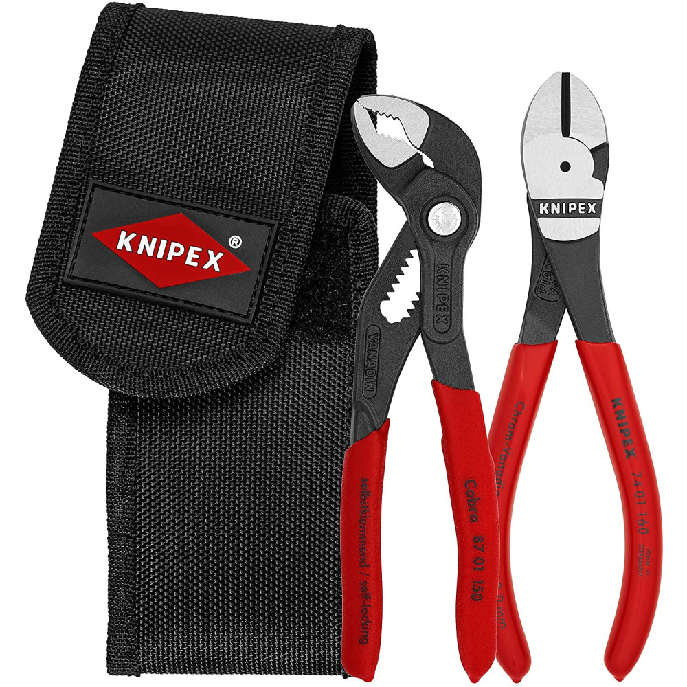 

Knipex Mini Pliers Set in Belt Tool Pouch 2pc