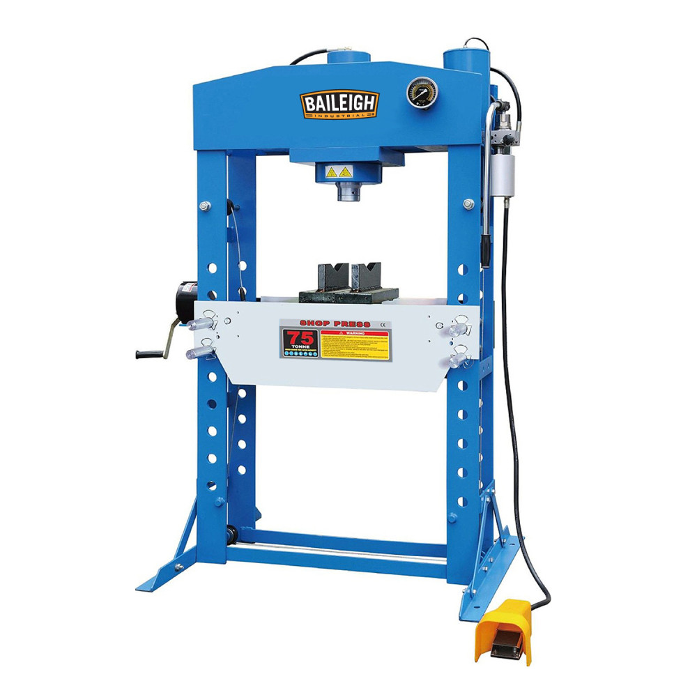

Baileigh HSP-75A H-Frame Press 75 Ton Air/Hand Operated