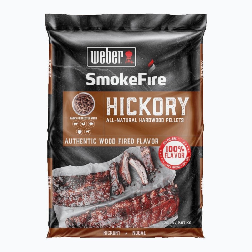 

Weber All-Natural Hardwood Pellets 40% Hickory/60% Oak/0% Fillers for Wood Pellet Grills