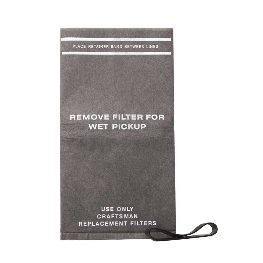 

Craftsman Wet/Dry Vacuum Filter Bag For 2 & 2.5 Gallon Vac 3pk