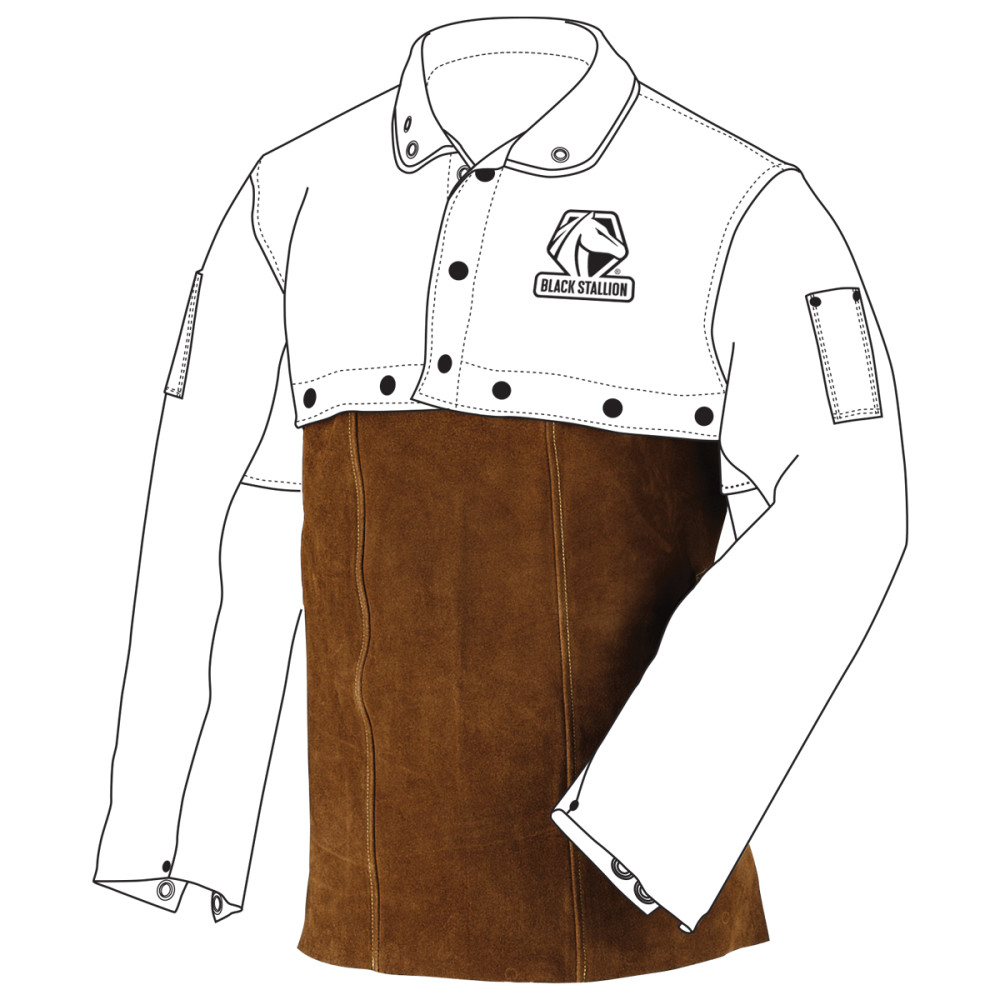 

Black Stallion 24" Side Split Cowhide Leather Welding Bib