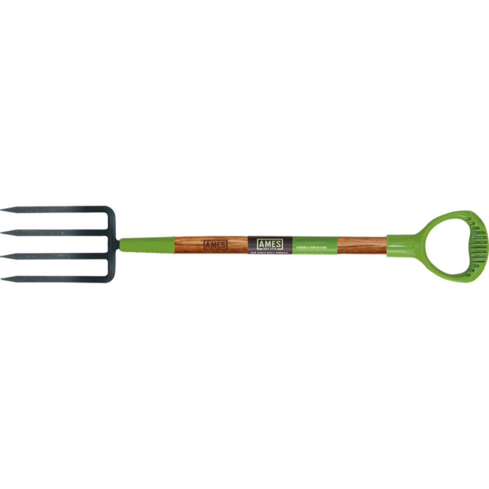 

Ames 4-Tine Forged Spading Fork with Wood Handle