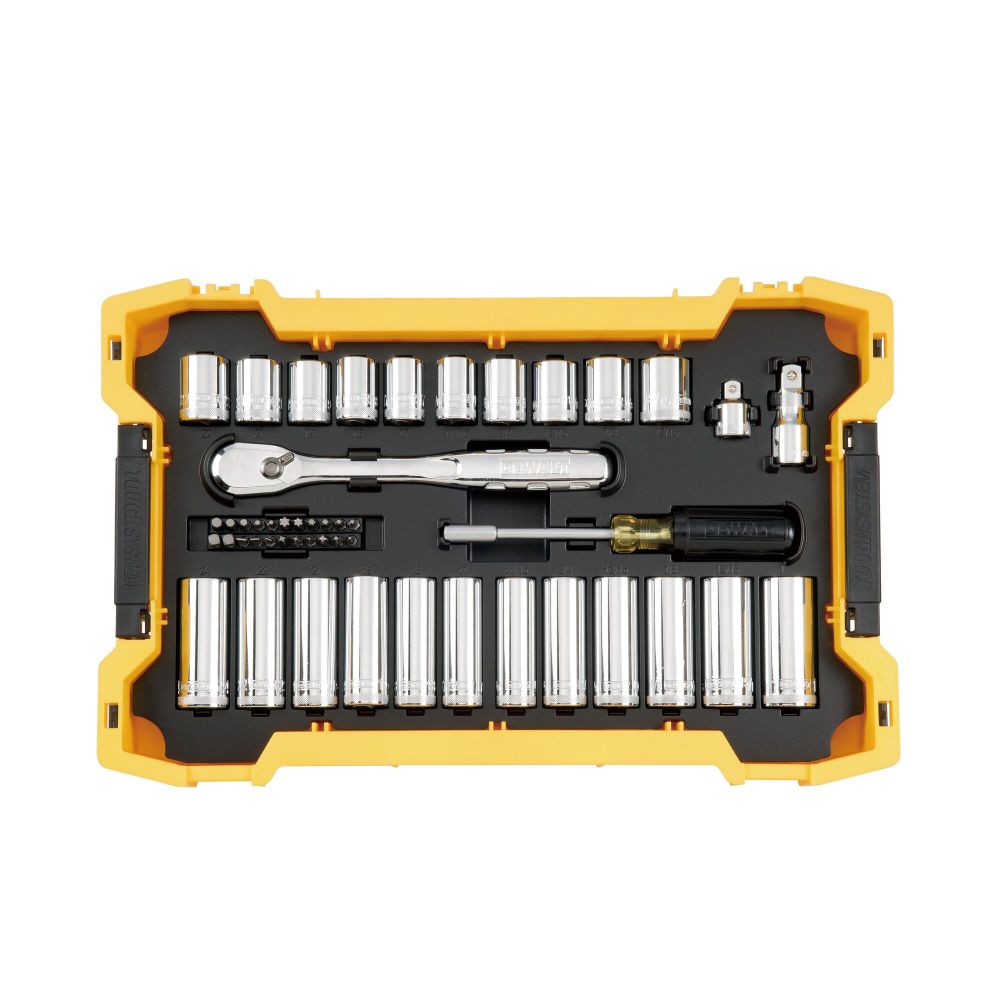 

DEWALT TOUGHSYSTEM Mechanics Tool Set 3/8" 1/2" Drive 85pc